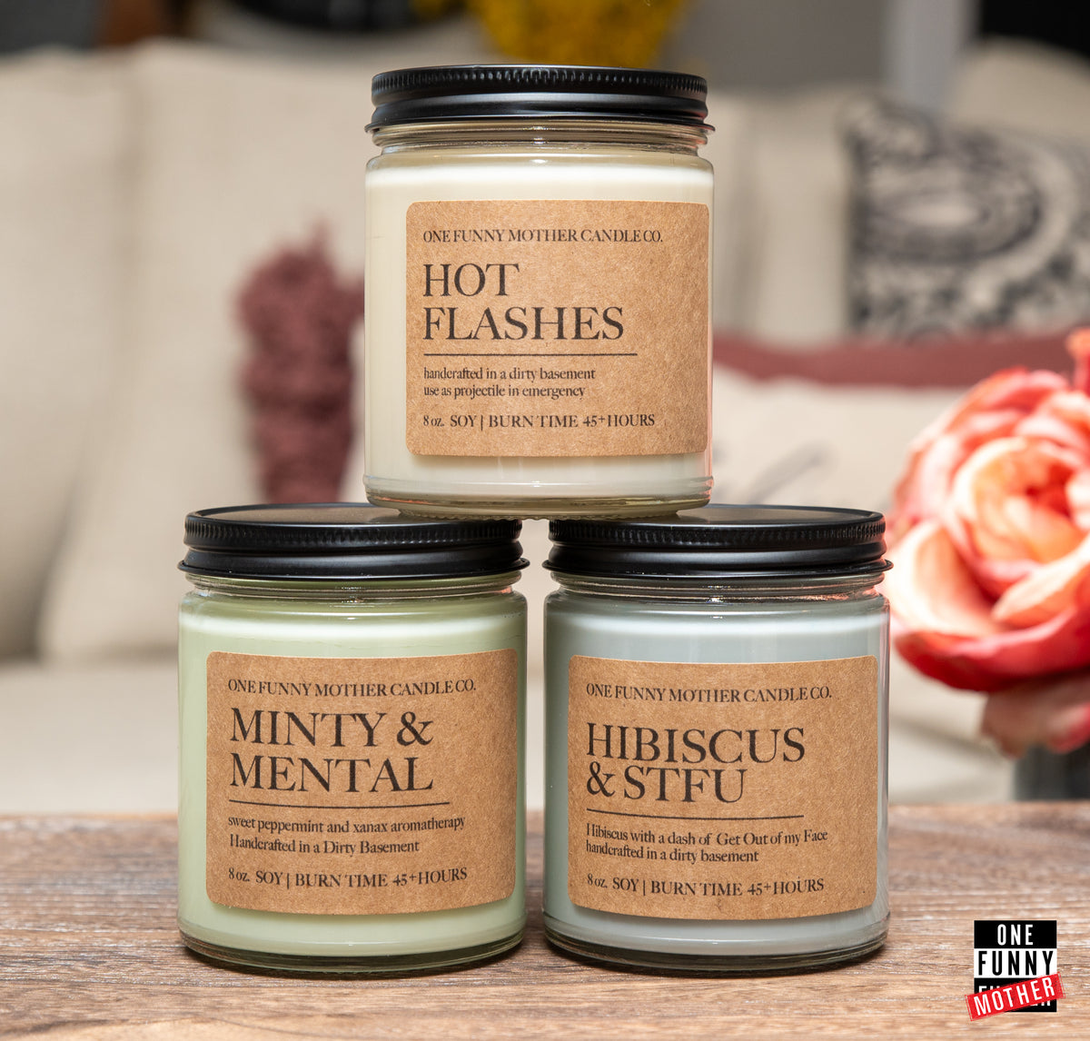 PREORDER 3 Candle Variety Pack One Funny Mother Gifts