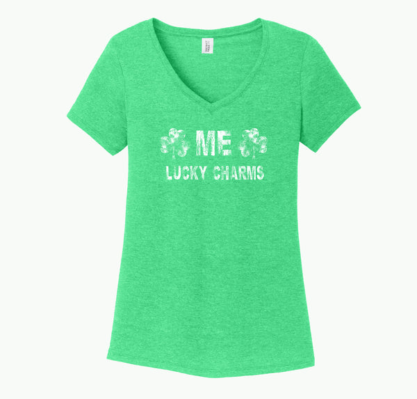 PREORDER "Me Lucky Charms" Ladies V Neck Tee